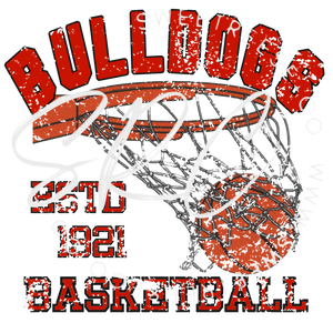 BULLDOGS BASKETBALL DTF PRINT