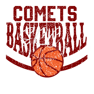 COMET VINTAGE BASKETBALL DTF PRINT