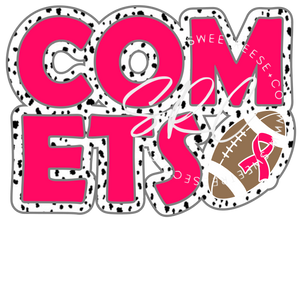 COMETS PINKOUT DTF PRINT