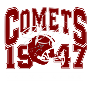 COMETS FOOTBALL DTF PRINT
