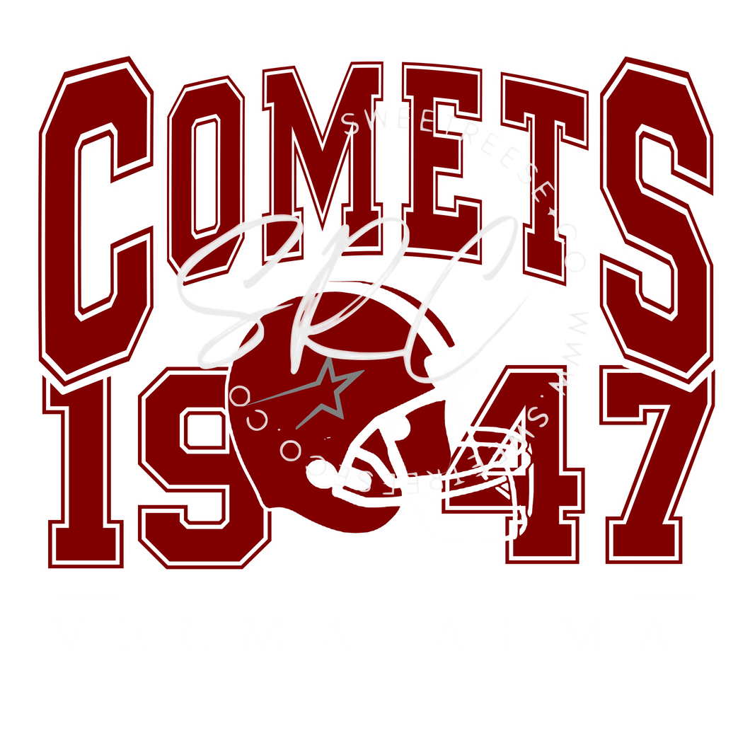 COMETS FOOTBALL DTF PRINT