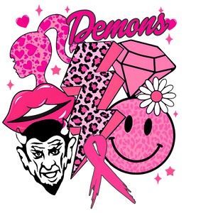 DEMONS PINKOUT DTF PRINT