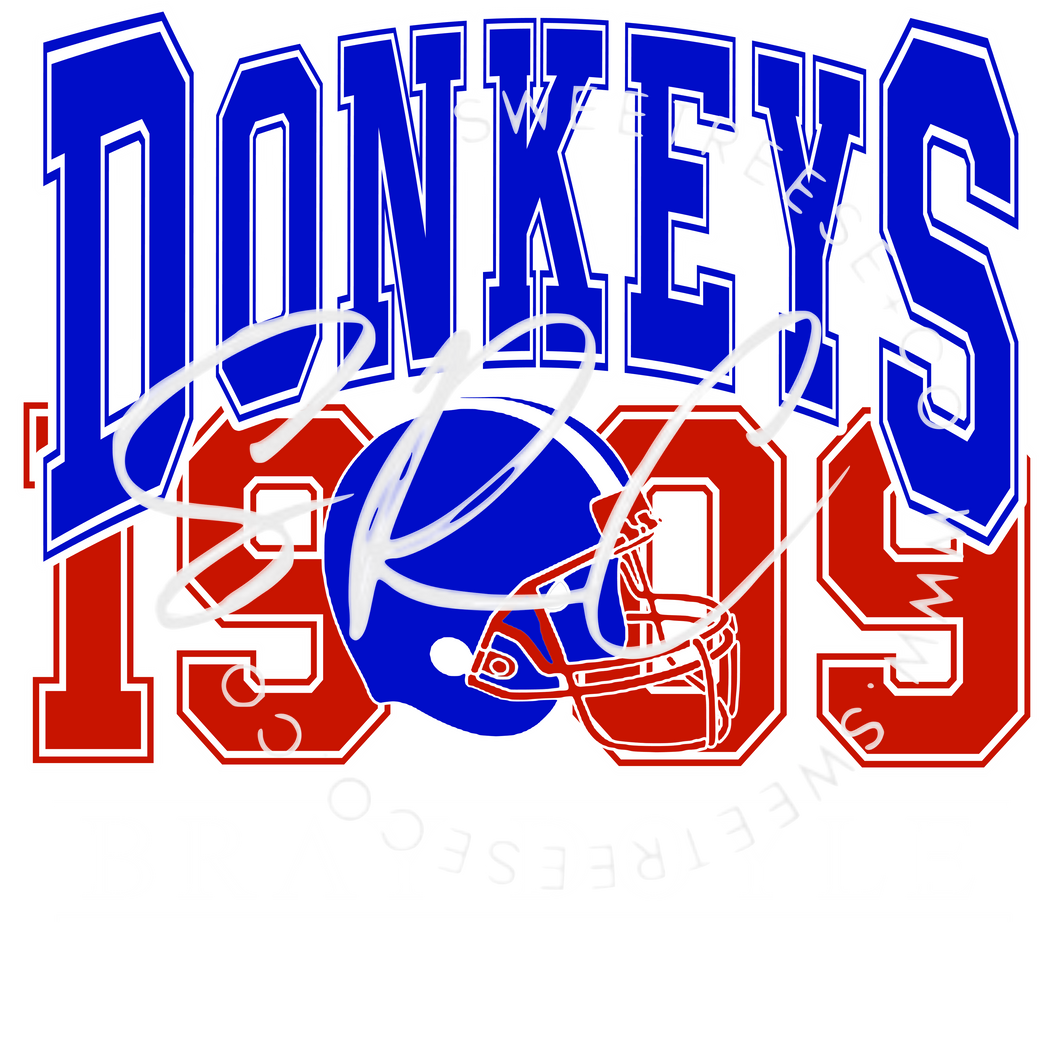 BRAY DONKEYS FOOTBALL DTF PRINT