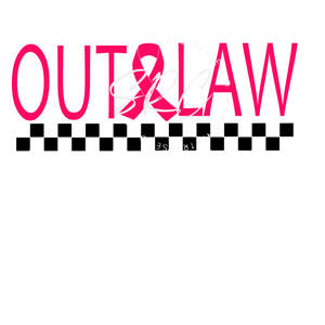 FIGHT LIKE AN OUTLAW PINKOUT DTF PRINT