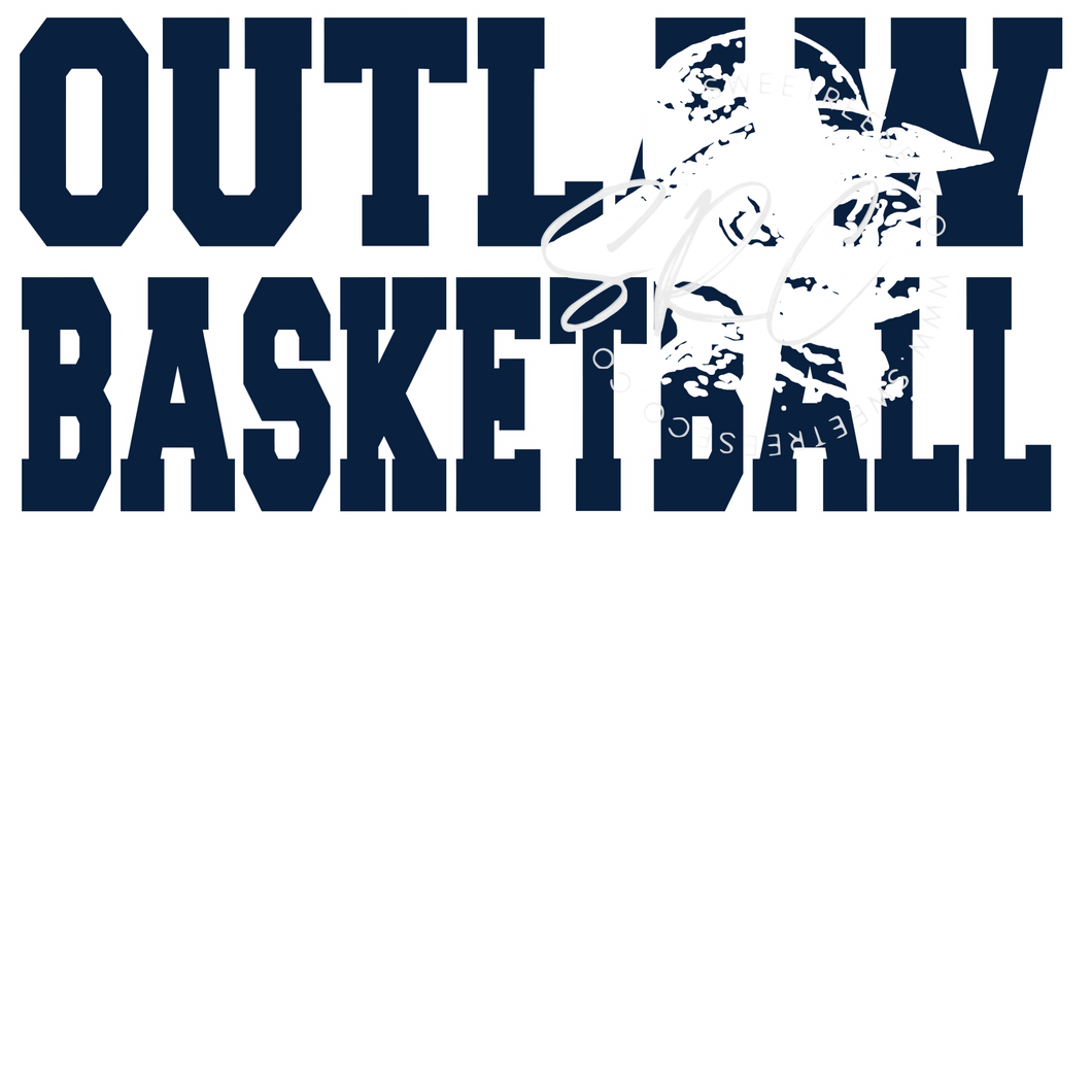 OUTLAW BASKETBALL DTF PRINT