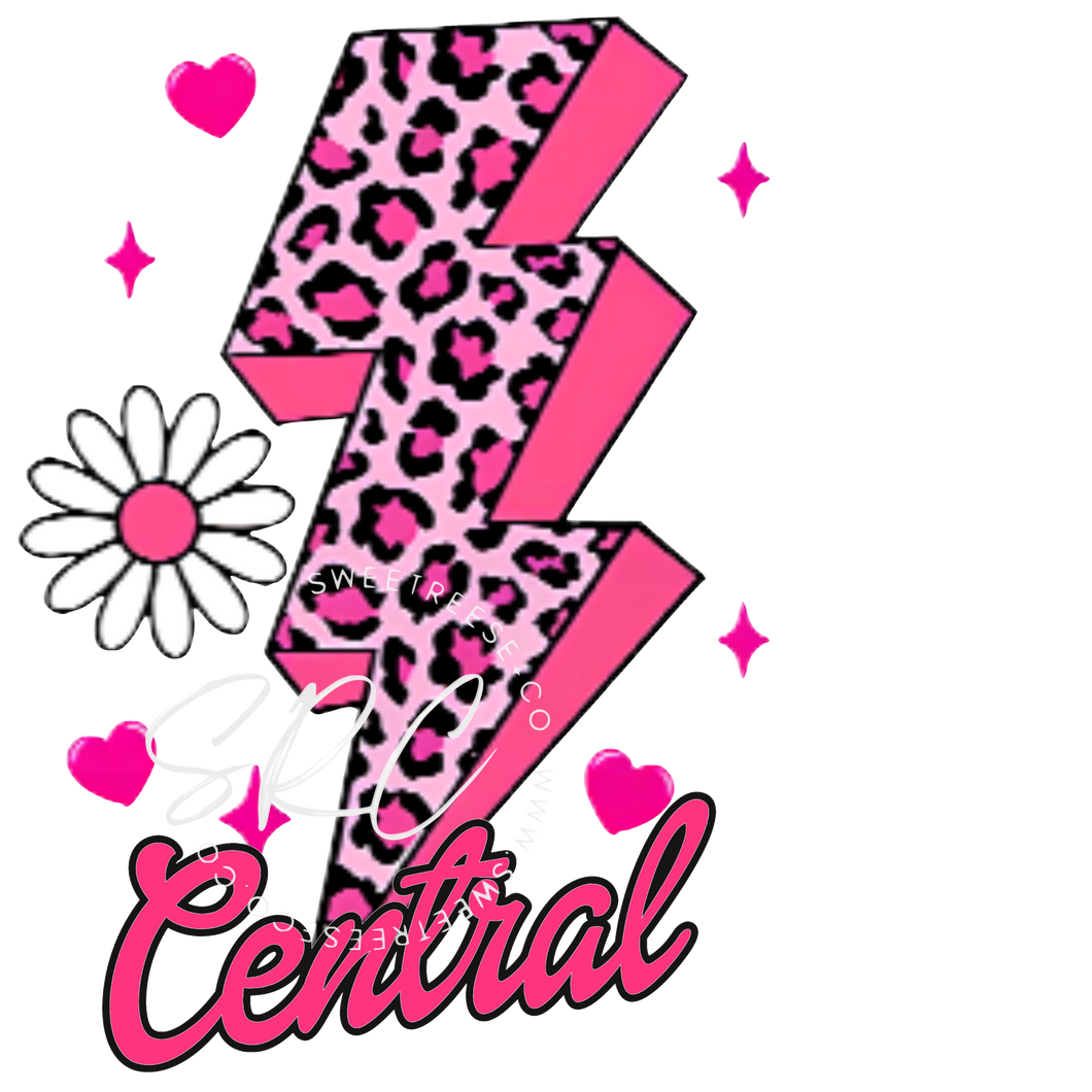 CENTRAL BRONCHOS PINKOUT DTF PRINT