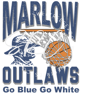 OUTLAW BASKETBALL DTF PRINT