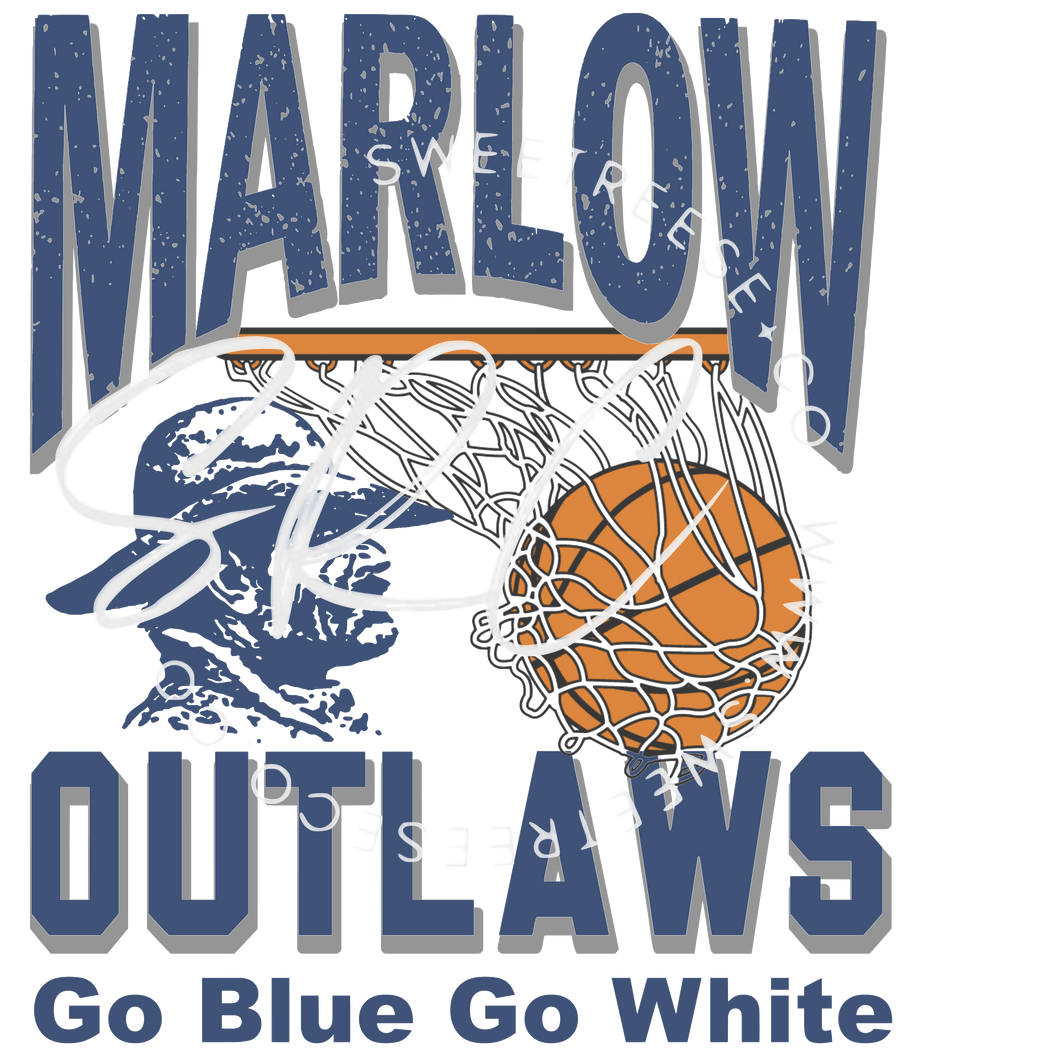 OUTLAW BASKETBALL DTF PRINT